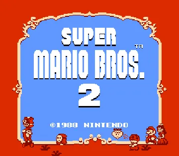 Super Mario Bros. 2 (Europe) (Virtual Console) screen shot title